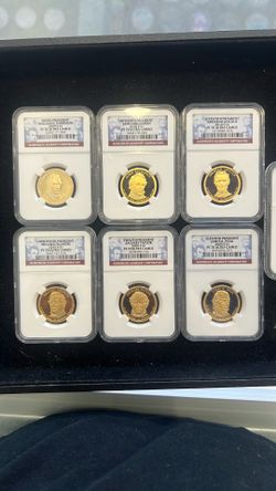 Lot Of Presidential Dollars Pf 70 Ultra Cameo! 