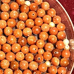 Over 99 6mm Goldstone Beads