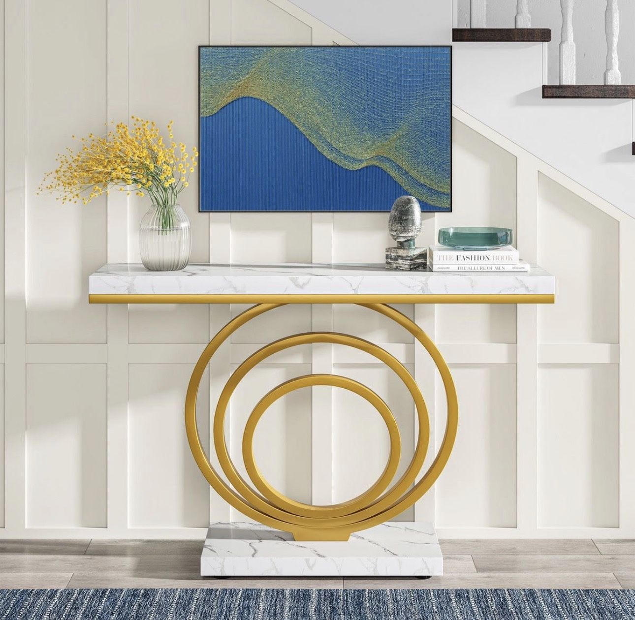 Tribesigns Narrow Console Table, 41" Entryway Sofa Table with Ring Base Brand new still in the box D13