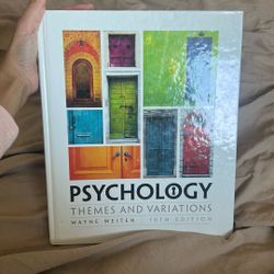 Psychology Themes and Variations by Wayne Weiten 10th Edition Textbook 