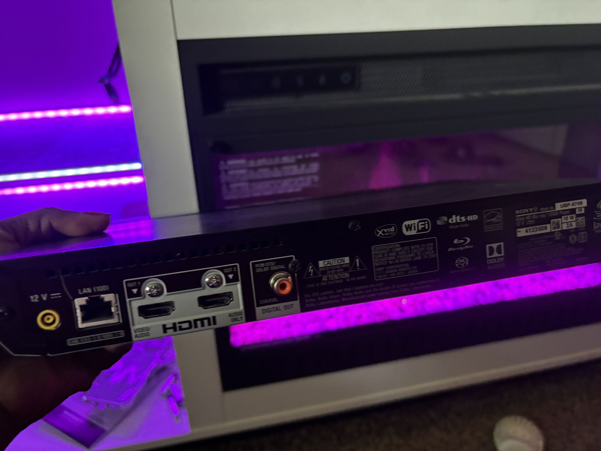 Sony UBP-X700 4K Blu-ray player supports Dolby Vision and HDR 10. Also, comes with a remote and HDMI