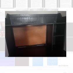 Solid Wood Navy Blue Desk