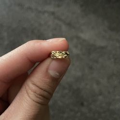 10k nugget ring real gold IT IS A BABY SIZE!!!