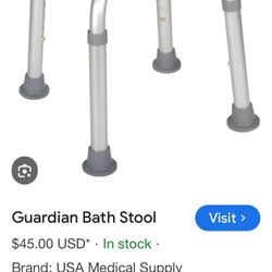 Guardian Bath Stool New In Box 
