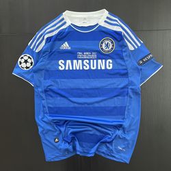 Chelsea Drogba 2011/12 Soccer Jersey-LARGE: Messi Ronaldo Neymar, Brazil, Argentina, Portugal, Barcelona, Real Madrid, Manchester United, Liverpool