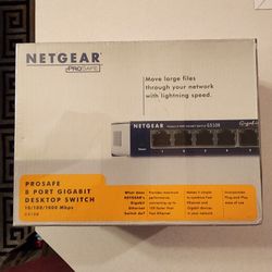 Netgear Prosafe 8 Port Switch New In The Box