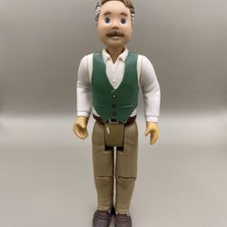 Vintage Fisher Price Loving Family Dollhouse Furniture Grandpa Grandfather Doll Figure