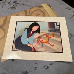 The Disney Store Mulan 1999 Lithograph Collection 