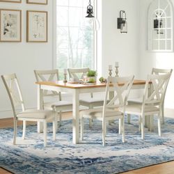Rectangular Solid Wood Dining Table 