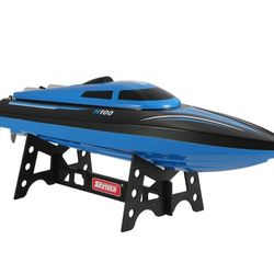 2 H100 High-Speed Remote Control Boats – With Remotes, Batteries & Chargers