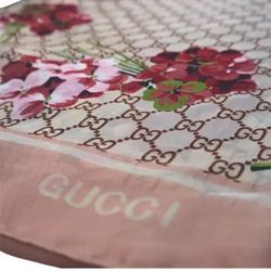 Gucci Scarf Pink Floral 