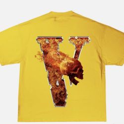 Yellow Inferno VLONE shirt