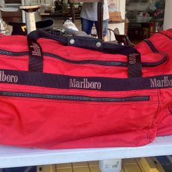 Vintage Marlboro rolling duffle bag