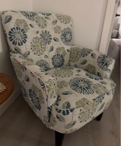 Floral Upholstered Accent Chair / Armchair