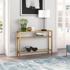 Brass accent table brand new  in box