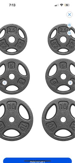 Athletic Works Cast Iron Weight Plate Set