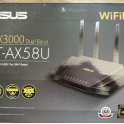 Ax3000 Dual Band RT-AX58U Wifi Router.