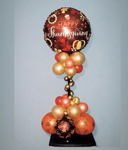 Balloon thanksgiving centerpiece