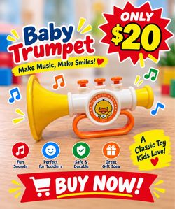 Duckbill Baby Toy Trumpet
