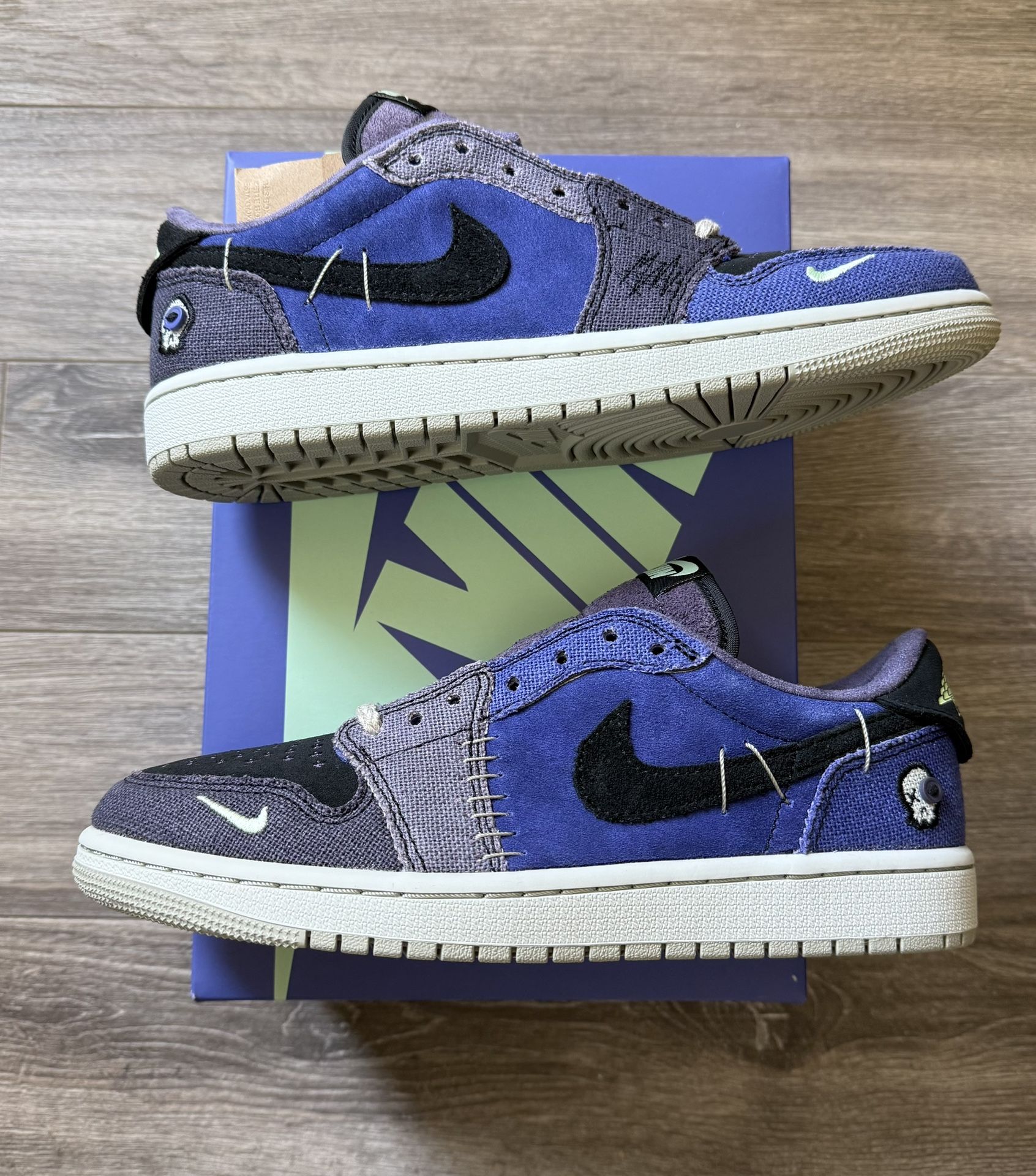 Brand New Jordan 1 Low Zion Williamson Voodoo Alternate Size 7.5 Mens 