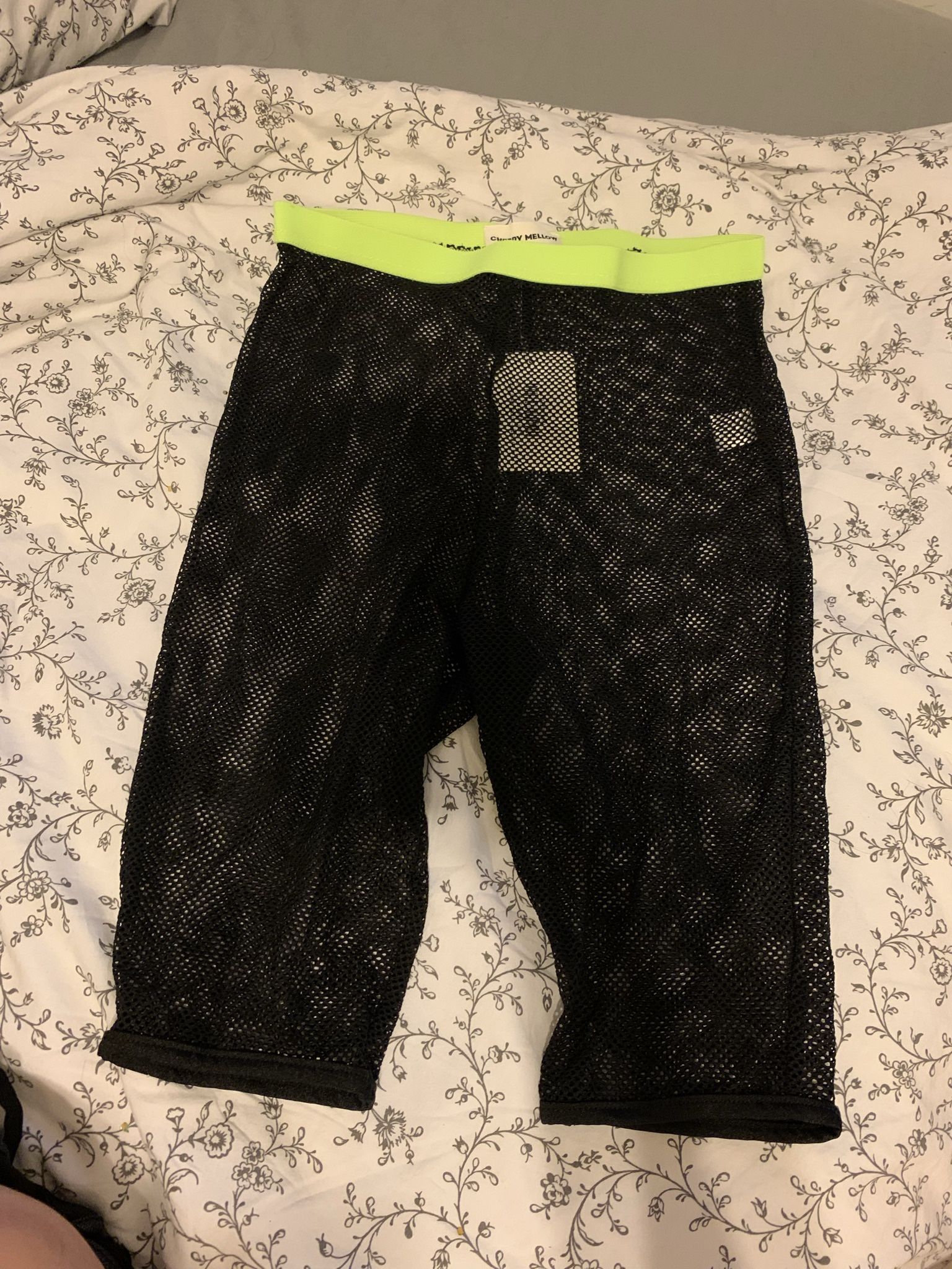Rave Fishnet Biker Shorts
