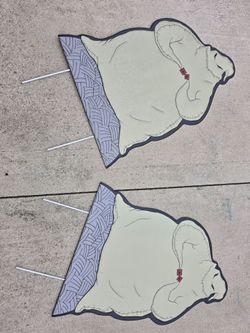Halloween Metal Decoration Stake The Nightmare Before Christmas Oogie Boogie $20 EACH