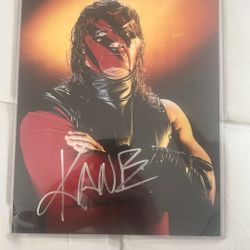 Kane WWE autograph