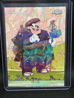 Topps 2026 Disney Chrome UKIYO-E Pete UK-4 16/25 Serial Numbered Rare Case Hit