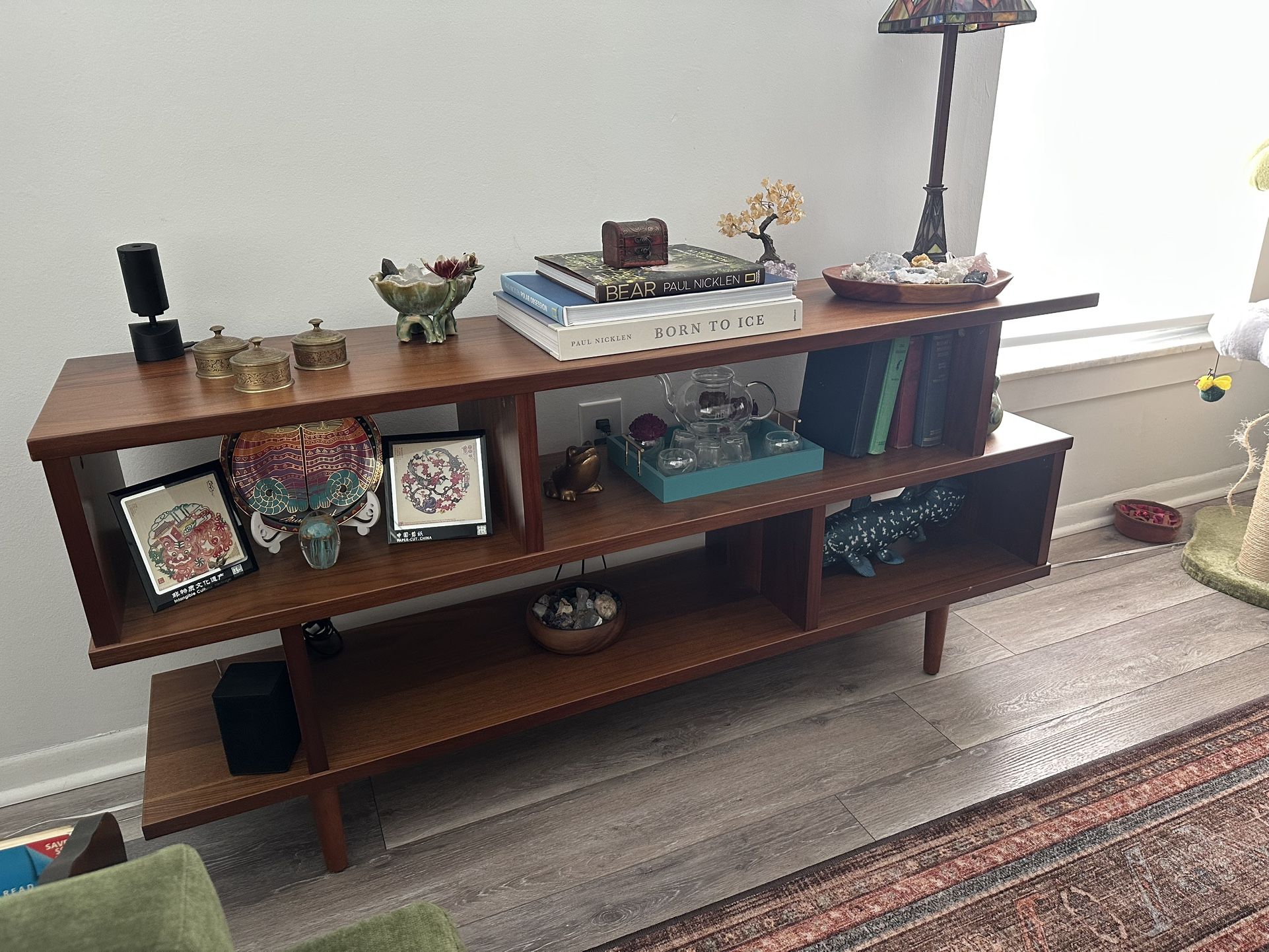 Walnut Brown Bookshelf