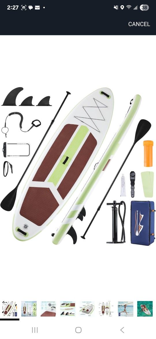 Inflatable Paddle Board,Ultra-Light Stand Up Paddle Board with Premium SUP Paddleboard Accessories,Wide Stable Anti-Slip EVA Deck Design Blow Up Surfb