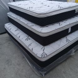 🟧queen Size Mattress Pillow Top 12" Thick