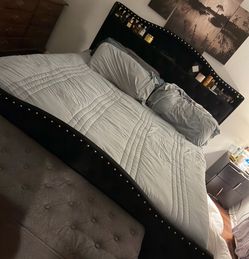 King platform bed