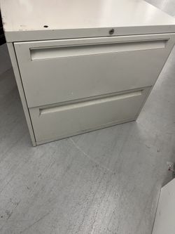 2 Drawer Metal File Cabinet