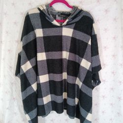 Lane Bryant Plaid Hoodie Overlay