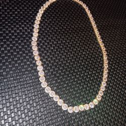 Women's Gold Diamond Necklace 