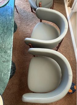 Two Brand-New Green Dining Chairs