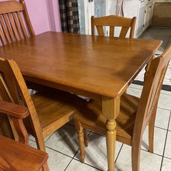 Dining Table With Three Chairs