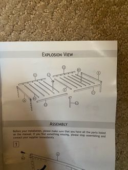 Bed frame metal like new
