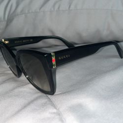 Authentic Black Cat Eye Gucci Sunglasses 