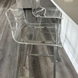 4 Chloe 26 Inch Lucite Counter/Bar Stools