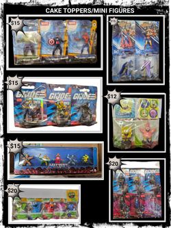 CAKE TOPPERS MINI FIGURES