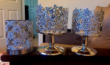 3 BBW Candle Holders