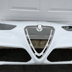 WHITE ALFA ROMEO GIULIA 2017 - 2025 2018 2019 2020 2021 2022 2023 2024 FRONT BUMPER