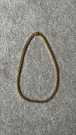 14Karat Gold Plated Cuban Link Chain, Stainless Steel *MINT*