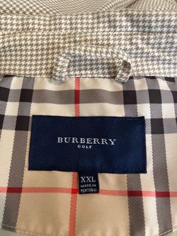 Burberry Golf Jacket-Original Vintage-Made in Portugal-GCL7 - Size XXL