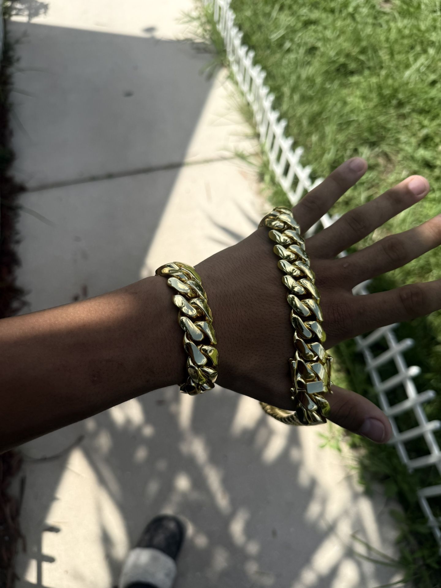 20MM Gold Cuban Link Bracelet