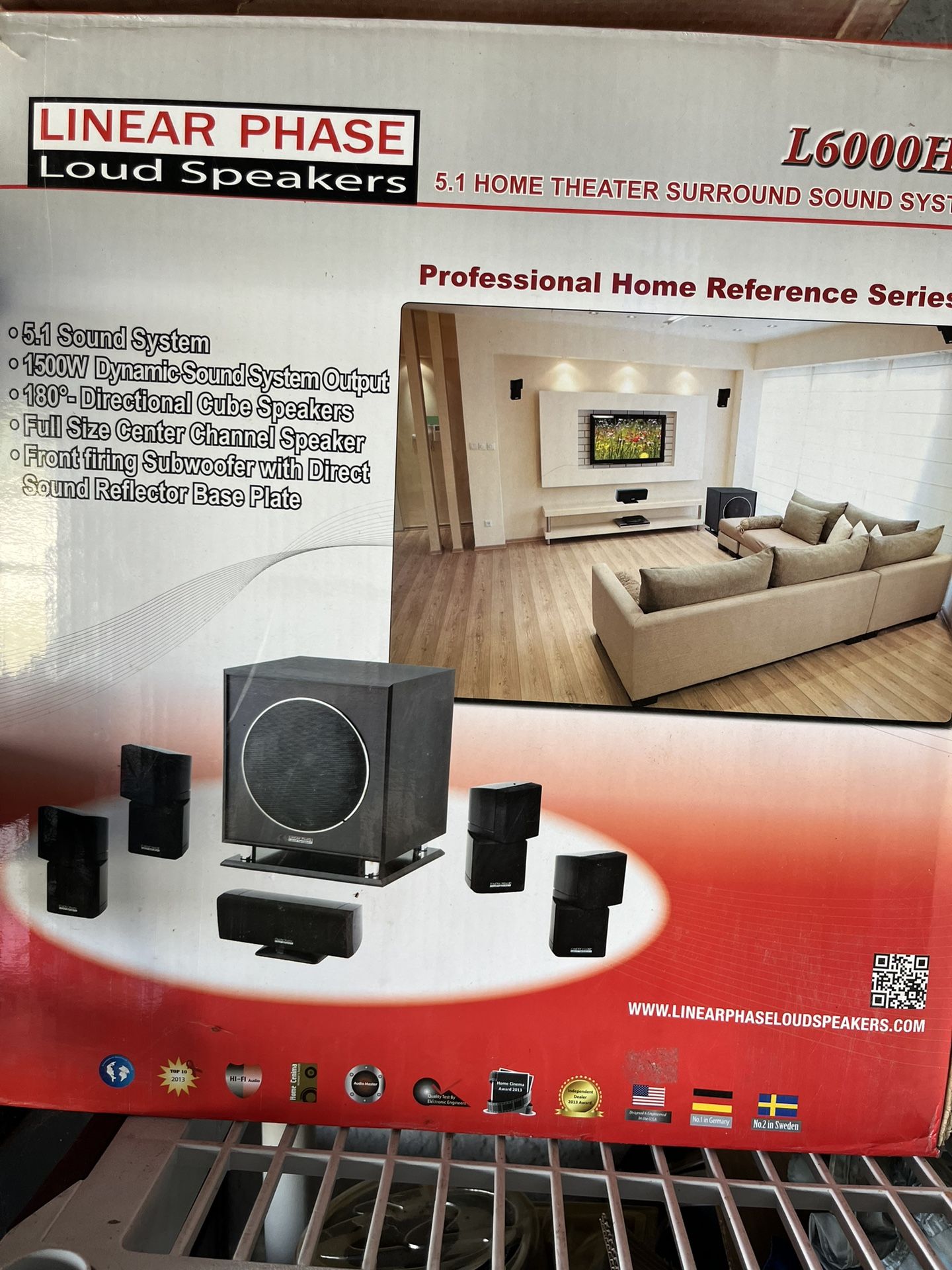 Linear phase loudspeaker system for home entertainment brand new never used