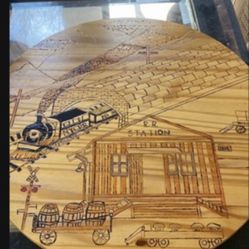 WOODEN LAZY SUSAN KITCHEN TURNTABLE