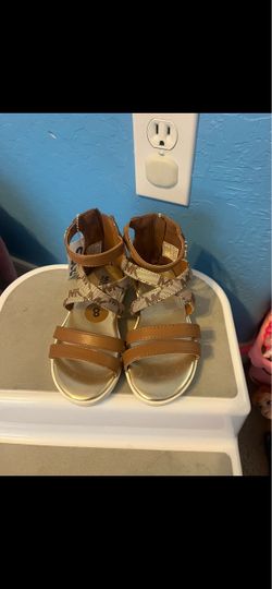 Michael Kors Girls Gladiator Sandals Size 8