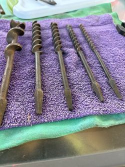 5 Vintage auger bits